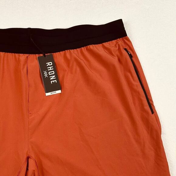 Rhone Men’s XXL 7” Mako Tech Baked Clay Unlined Active Workout Stretch Shorts - Picture 2 of 10